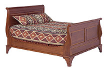 cherry sleigh bed