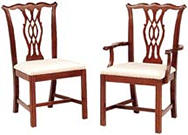 Cherry Chippendale Chairs Dining